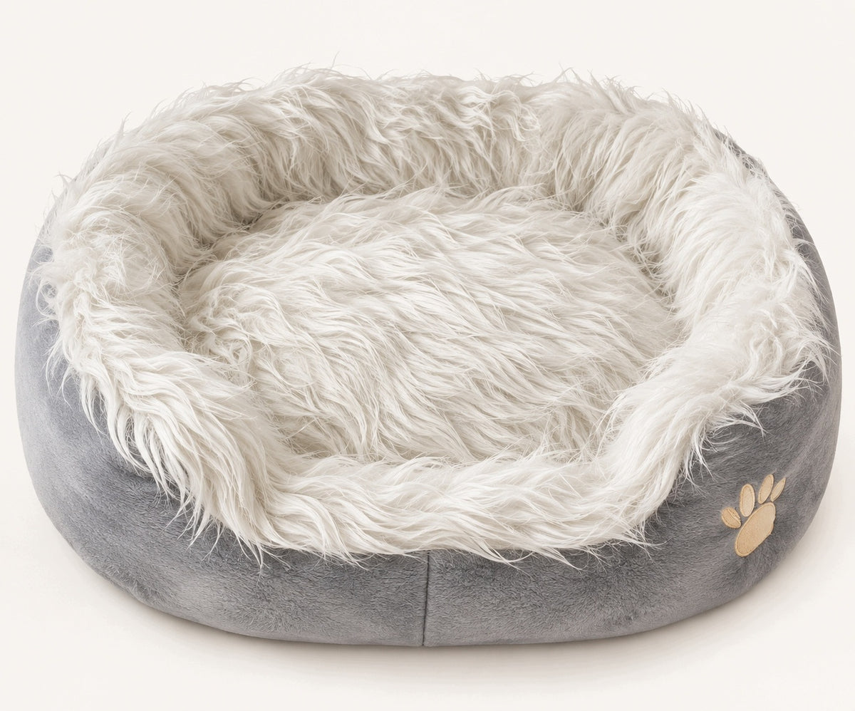 Dog cat bed bedding couch pillow grey soft XL 55x65 cm Packaging status original