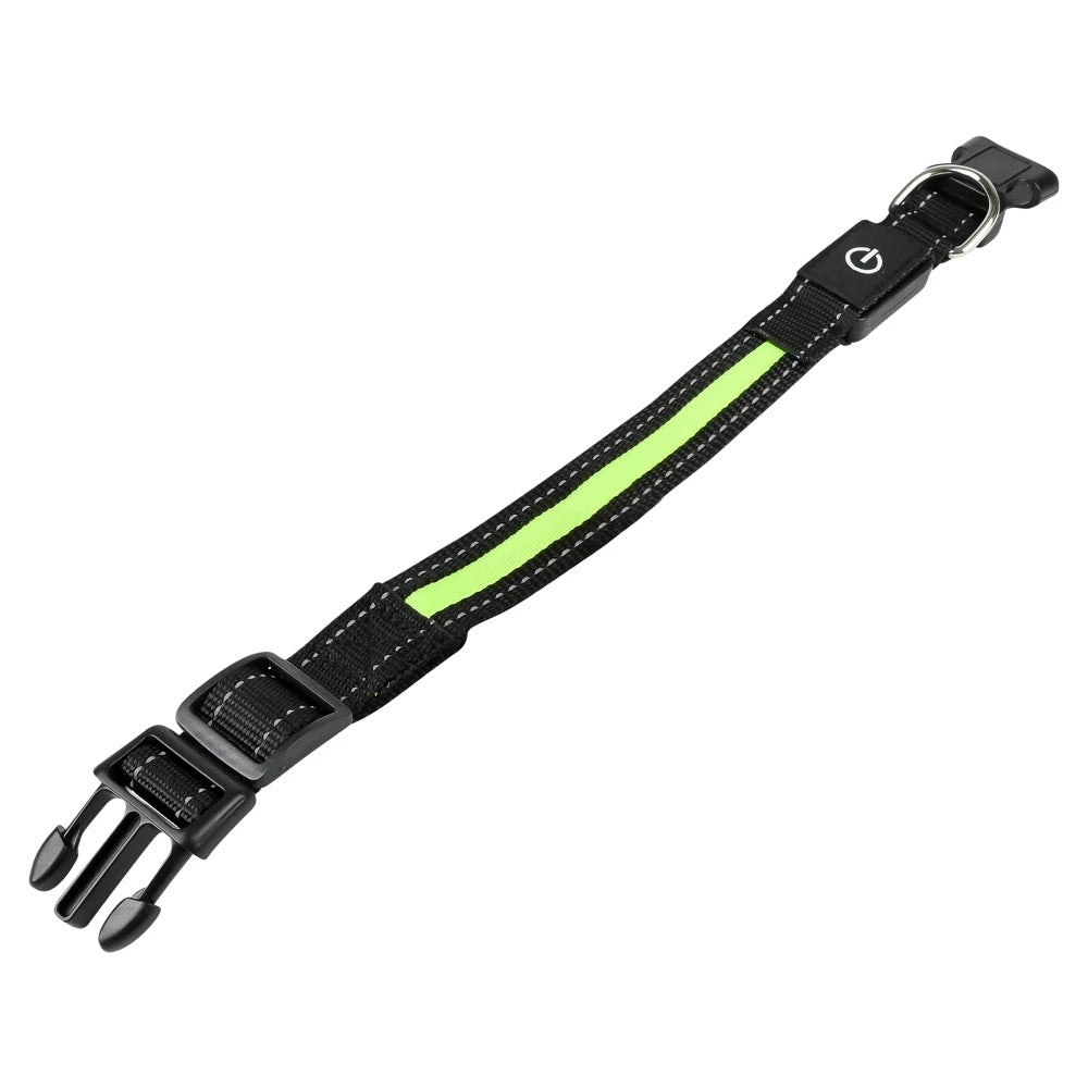 Dog collar with led light and reflector 40 cm