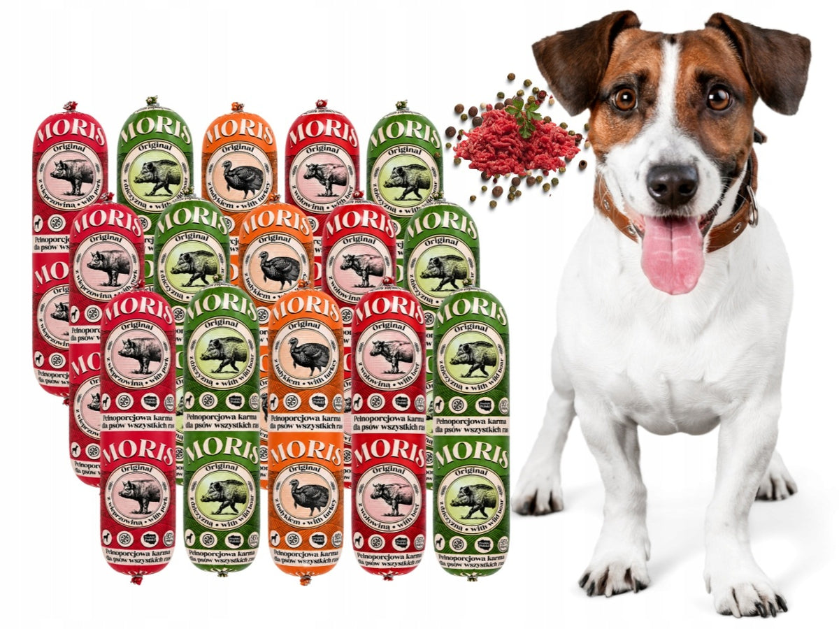 Dog food bar MORIS 95% meat 19x1KG