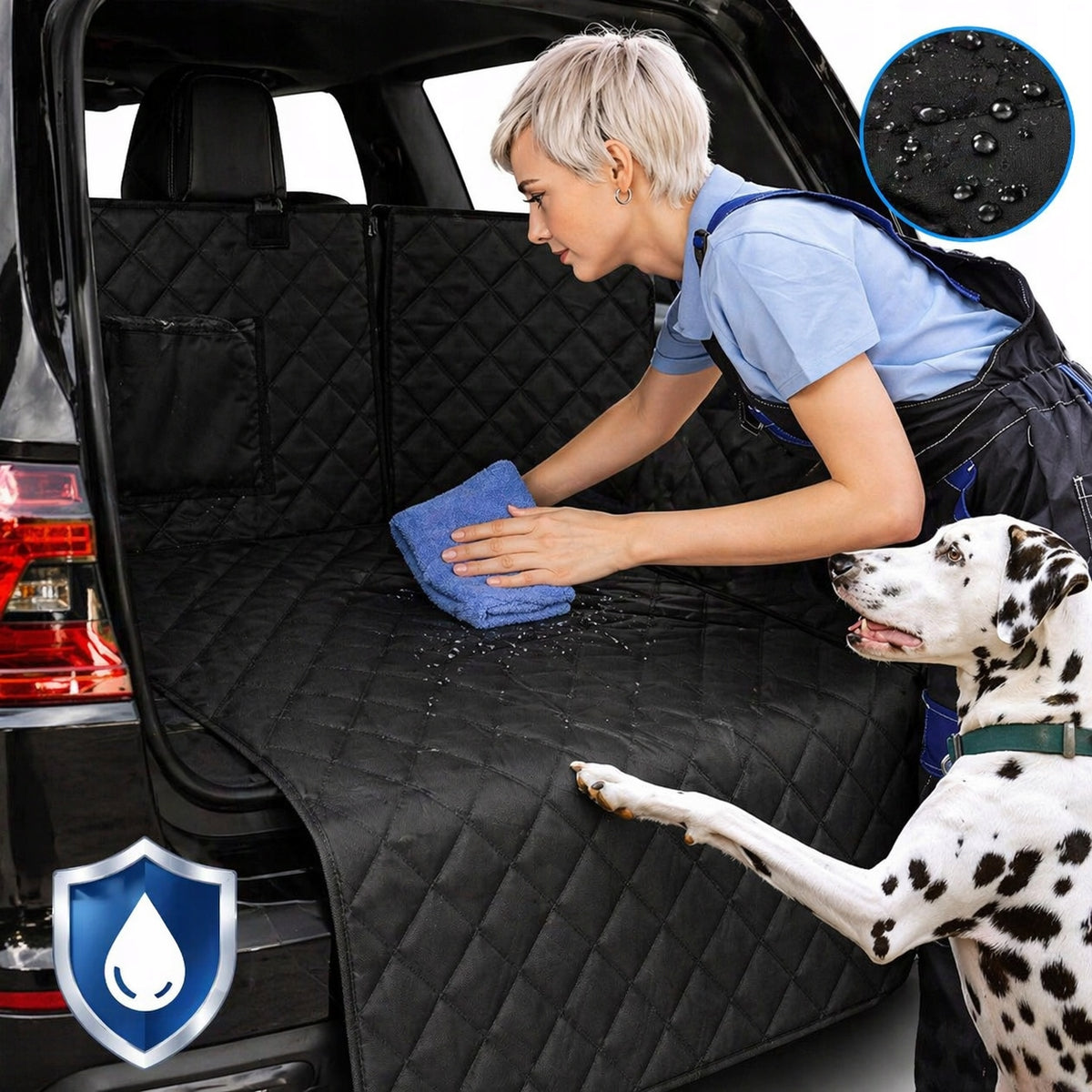 Dog mat for trunk car playpen waterproof large black Packaging status original