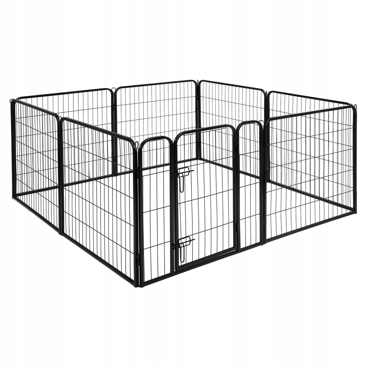 Dog playpen folding homestead Happet 8 panels M heavy 77x81 cm without threshold