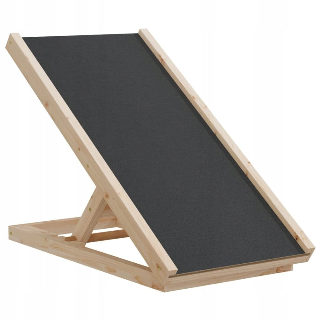 Dog ramp grey 70x35 cm solid fir wood vidaXL Manufacturer code 172418