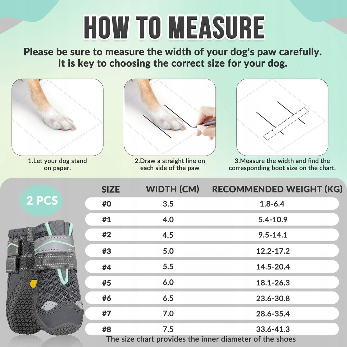Dog shoes paw protection two pieces breathable adjustable Brand no brand