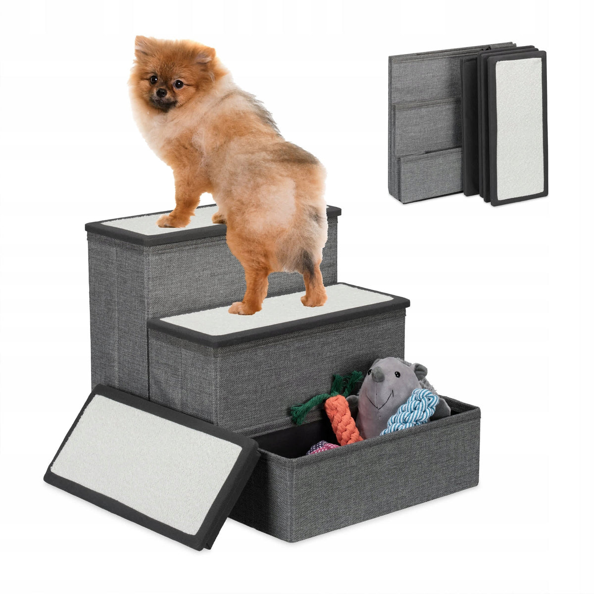 Dog stairs Relaxdays 3 39 cm 30 kg