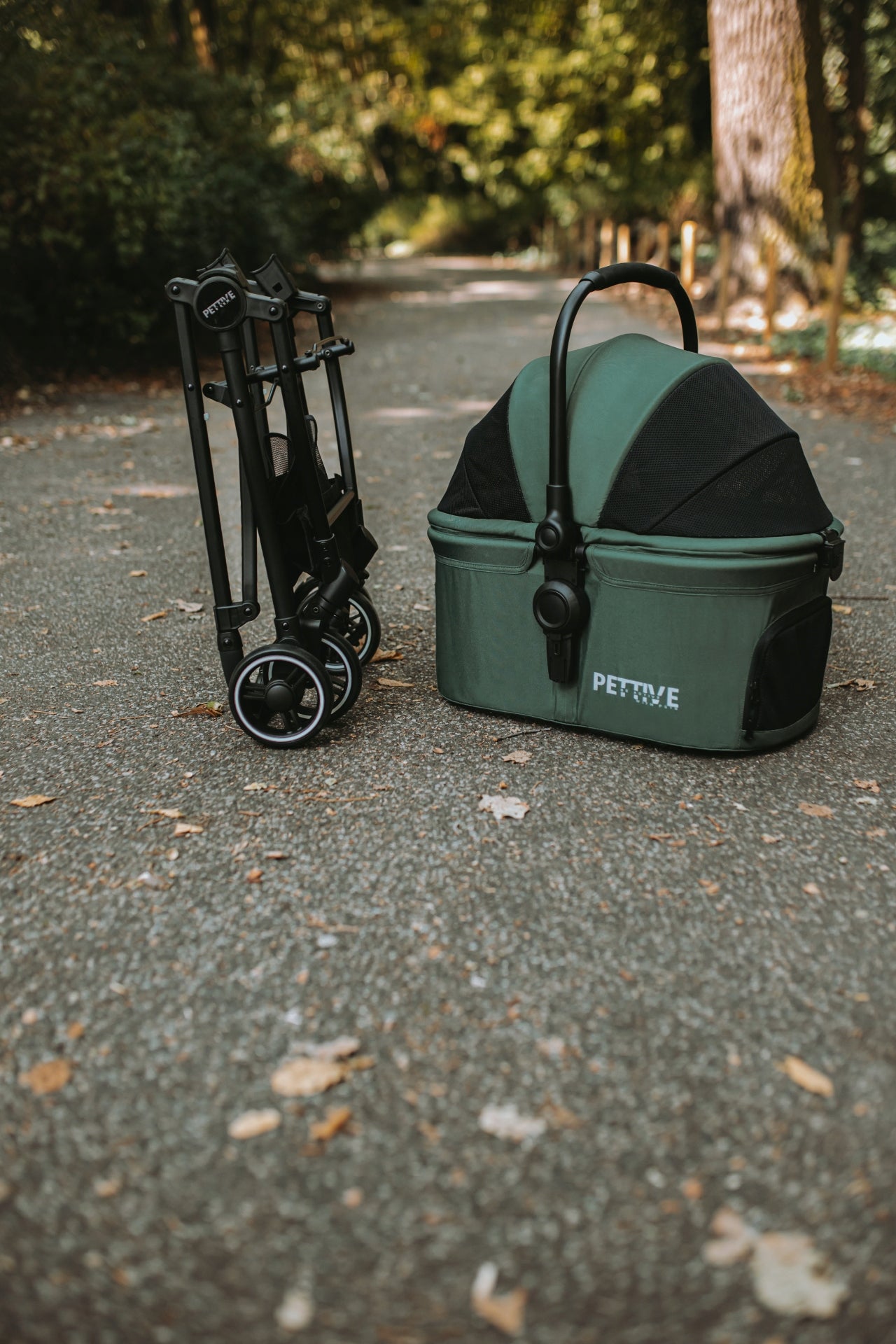 Dog stroller up to 20 kg cat carrier, ISOFIX PETRIVE car seat Manufacturer code PTSTSRIDEGRE0001