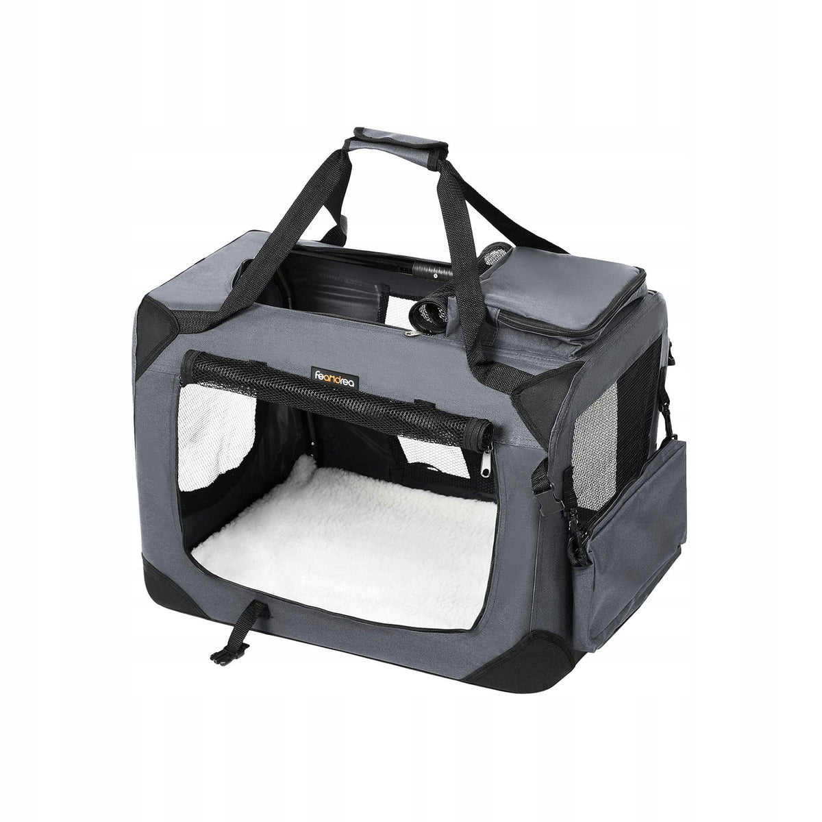 Dog transporter Feandrea 70x52x52 cm grey L