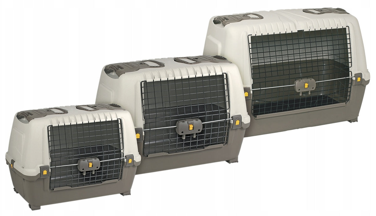 Dog transporter large up to 40kg brown SKUDO CAR 100 99x60x68cm Packaging status original