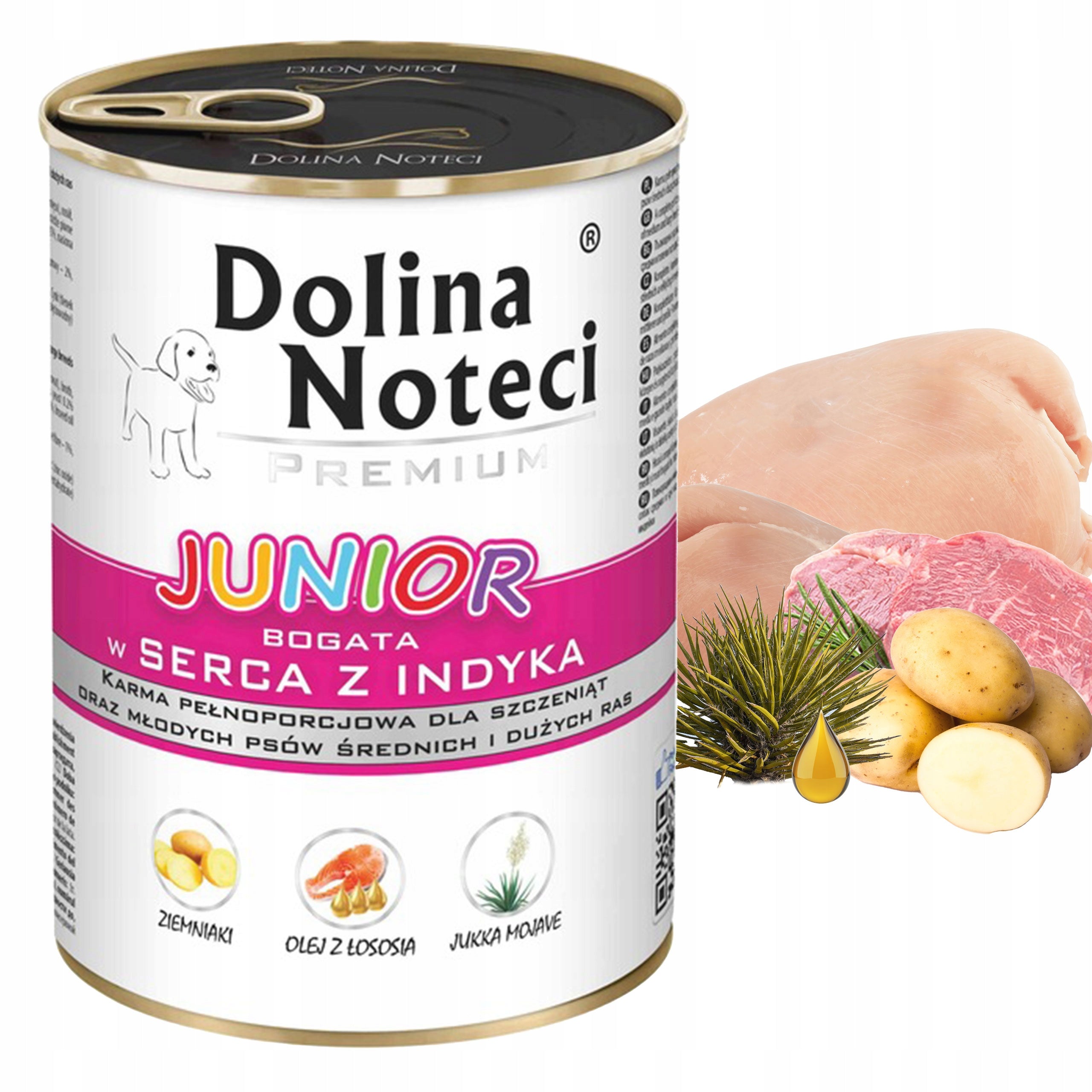 Dolina Noteci Premium JUNIOR wet dog food MIX 4 FLAVORS 10x 400g Brand Dolina Noteci