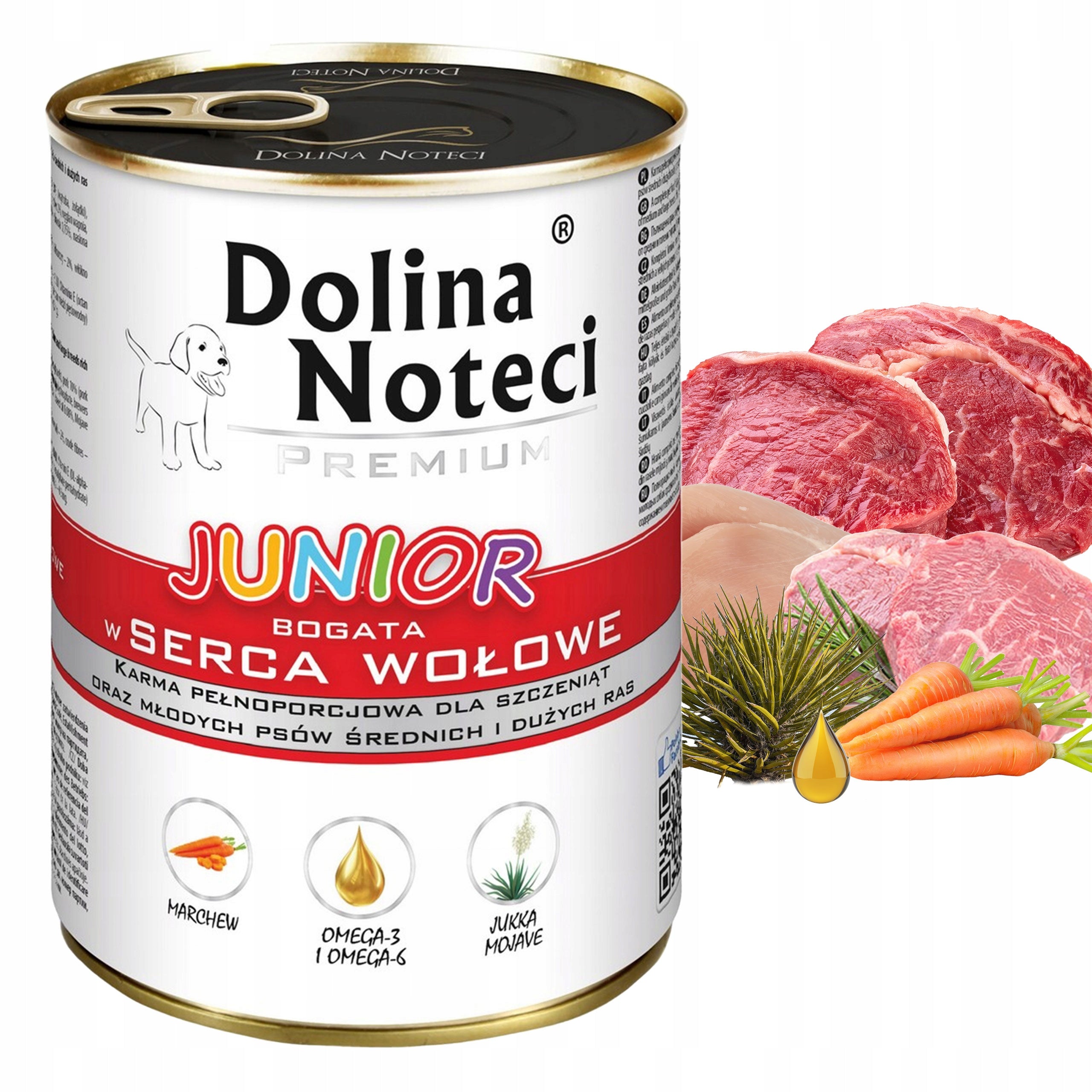 Dolina Noteci Premium JUNIOR wet dog food MIX 4 FLAVORS 10x 400g Manufacturer code 77763003