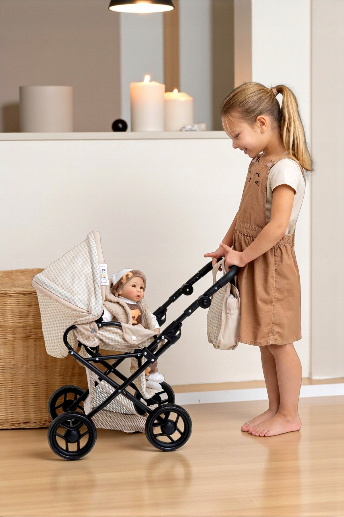 Doll Stroller 2in1 DEEP STROLLER FOLDING + BAG BEDDING Set 3in1 Manufacturer code 9346nb M1