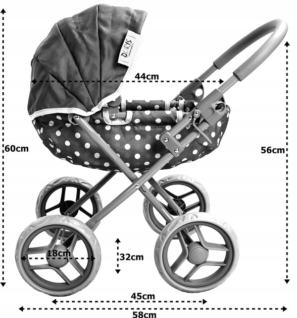 Doll stroller DORIS deep gondola set with bag EAN (GTIN) 5904161365105