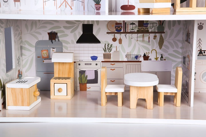 Medinis lėlių namelis Fluxar home MN-1083 70cm