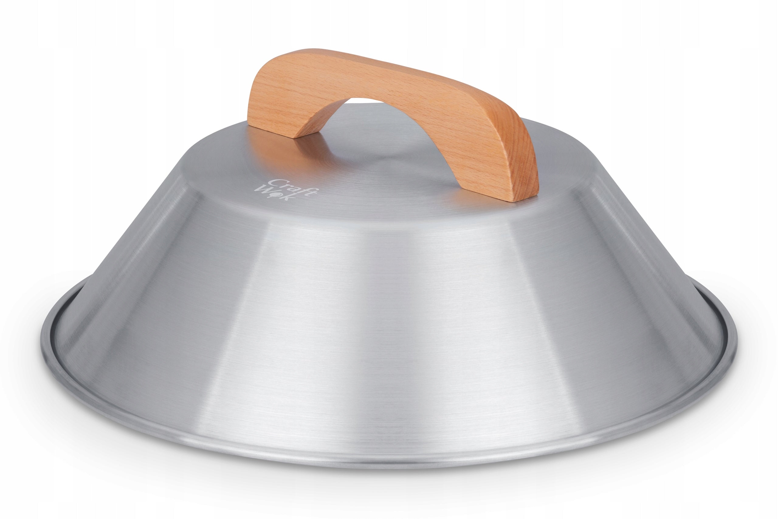 Dome Lid 33 cm for Pan Woks 35 cm Wooden Handle Craft Wok