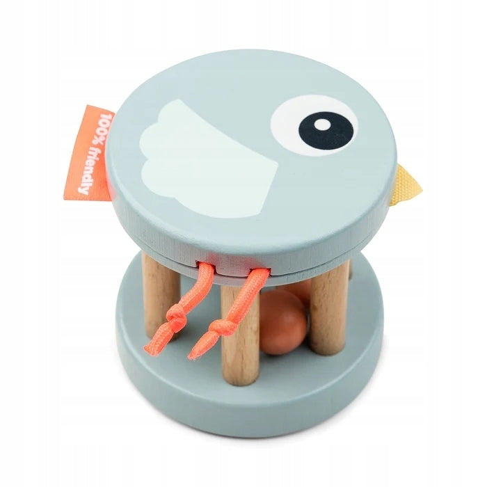 Done by Deer Rattle Wooden Birdee Blue