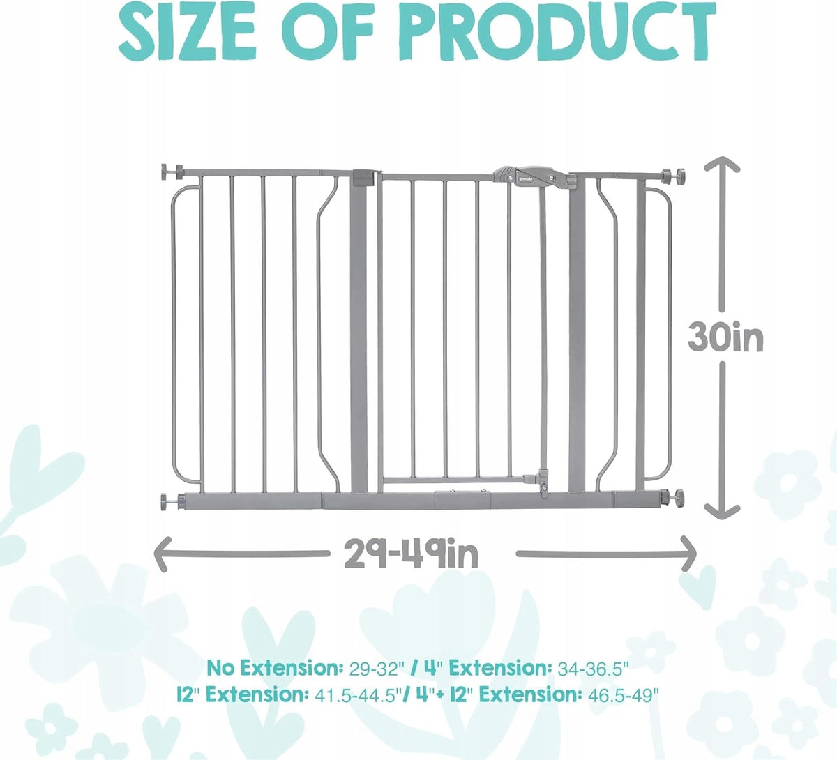 Door barrier Safety gate REGALO up to 122 cm Brand Regalo