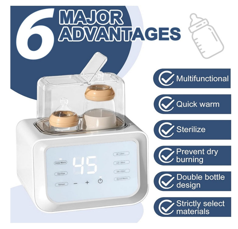 Double Bottle Warmer BaBy W2 Teat Sterilizer Constant Tempera Brand ABA