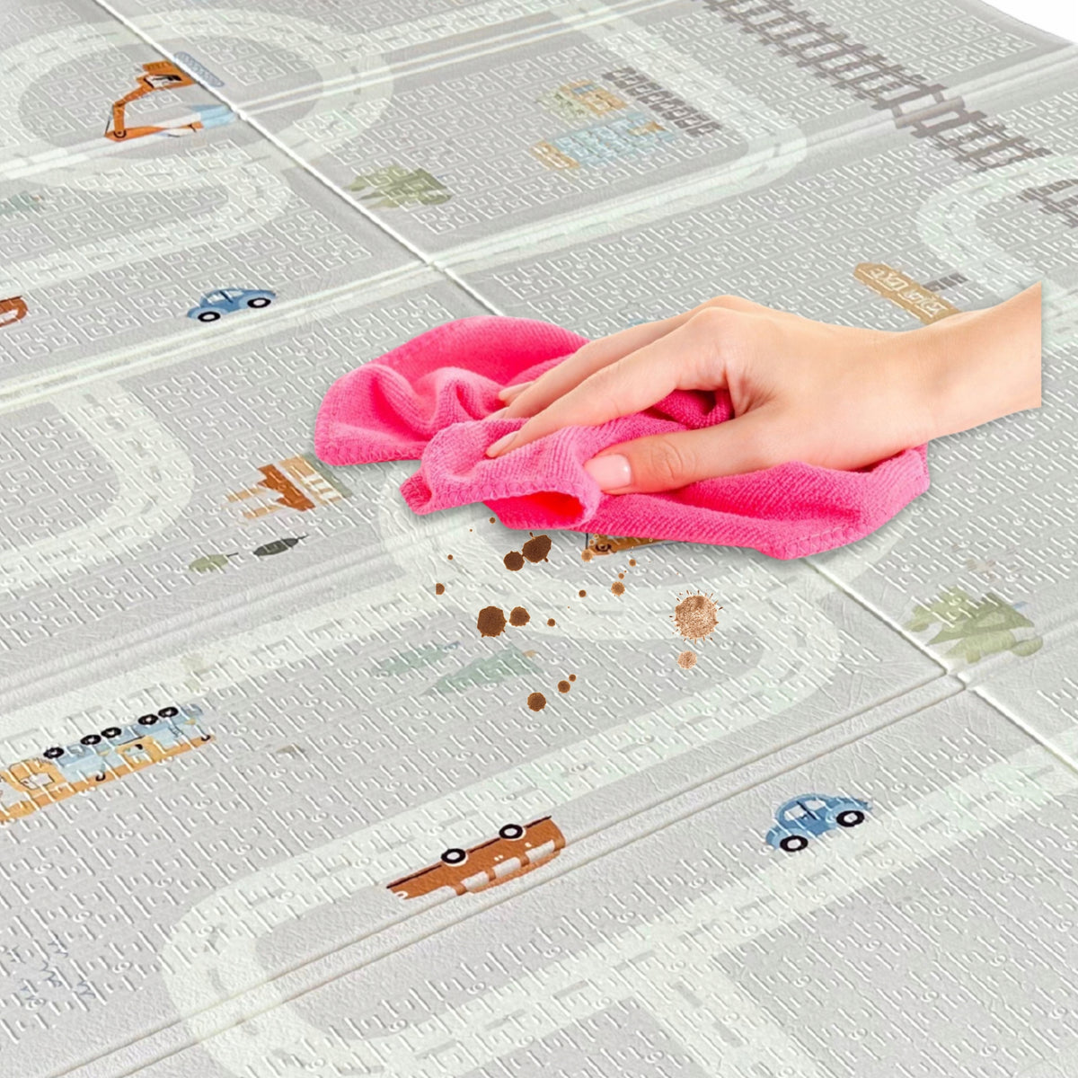 Double Sided Foam Mat Folding For Infants Educational Large 200x180cm Manufacturer code Mata edukacyjna 7160