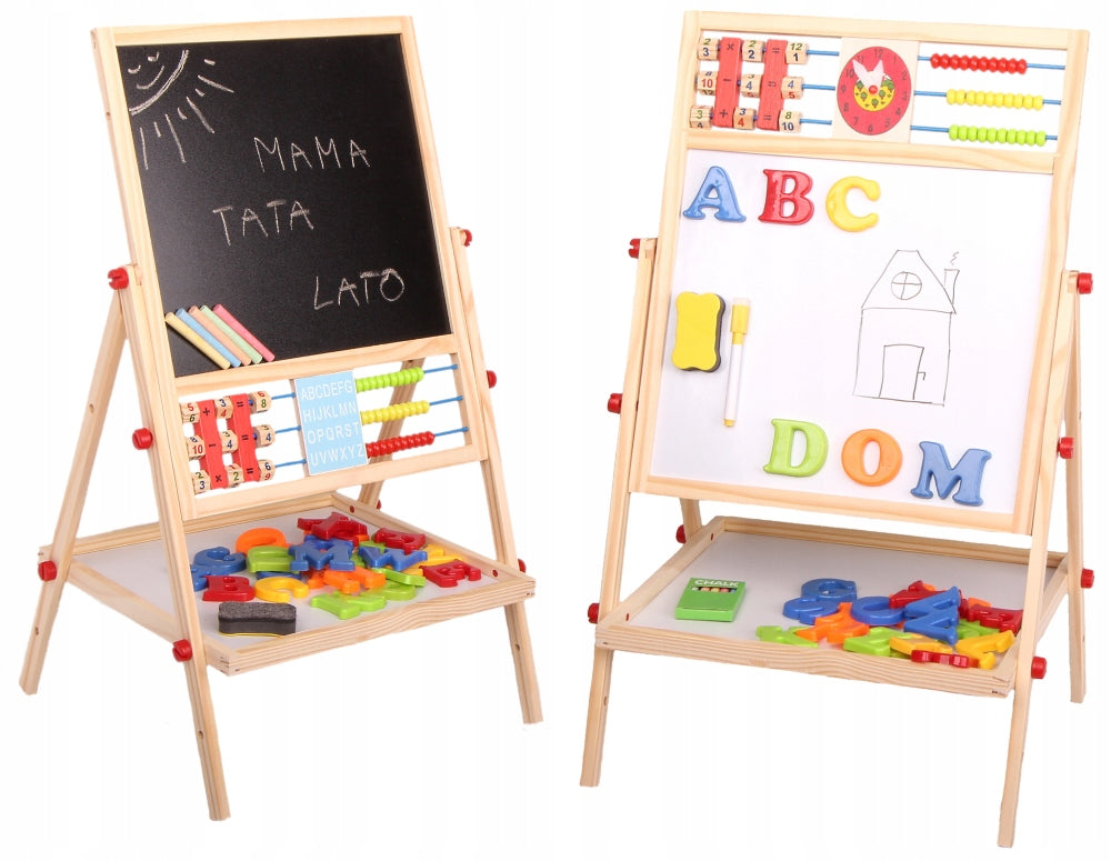 Double Sided Magnetic Chalkboard for Kids Abacus MAGNETS STICKERS Packaging status original