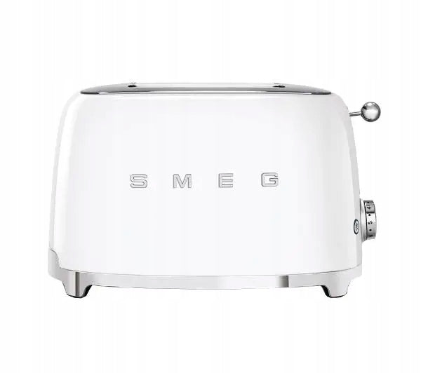Double Slotted Toaster Smeg TSF01WHEU 2 Toast 950W Steel White