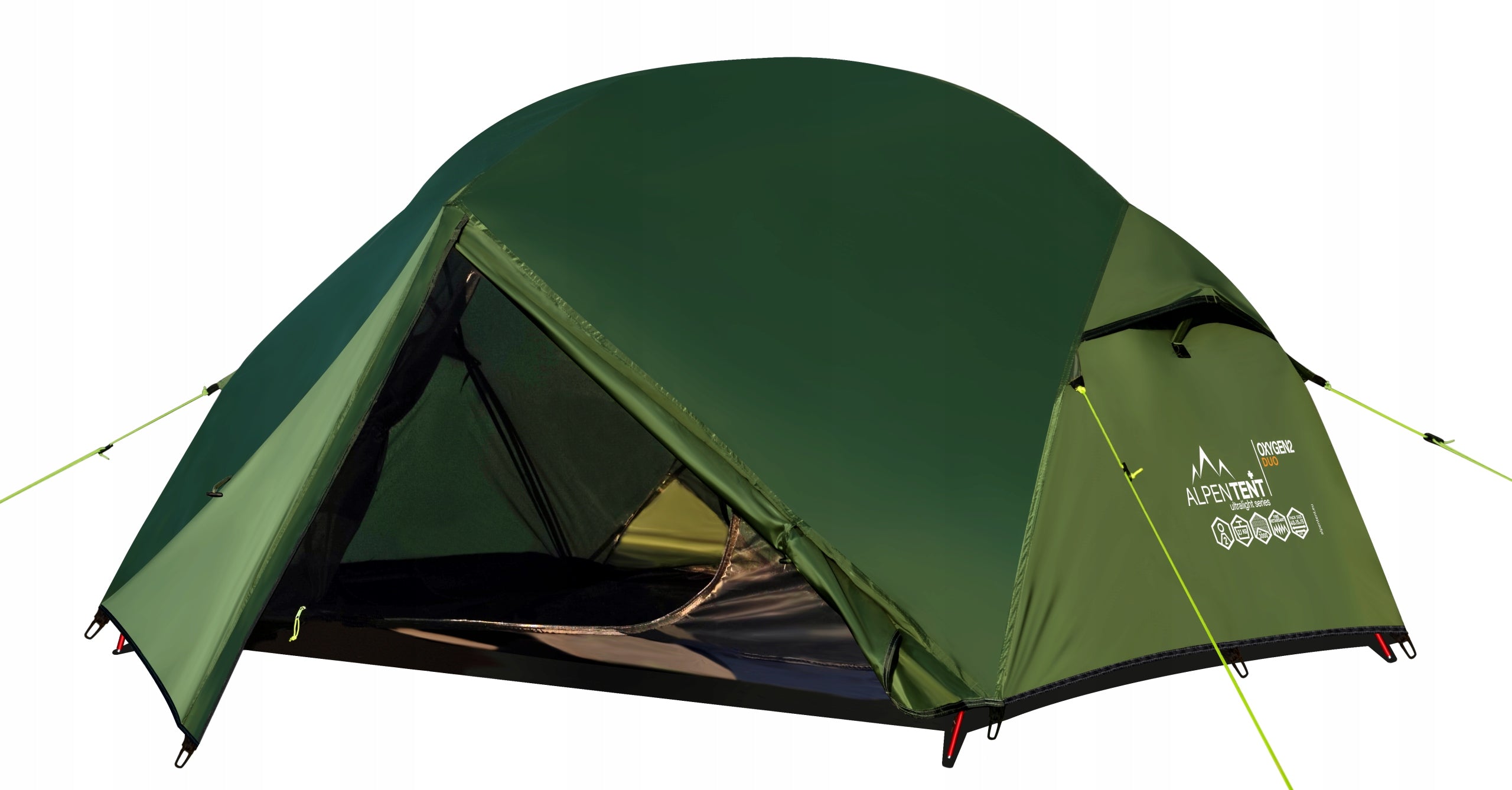 Double Tent AlpenTent Oxygen 2 Duo 2,1 kg Lightweight