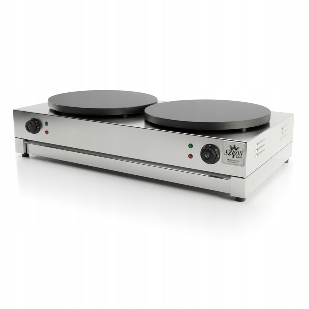 Double electric pancake maker Ø 400mm - 6kW - 230V Szron TEC-2