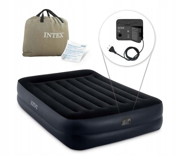 Double inflatable mattress 203x152 electric pump INTEX 64124