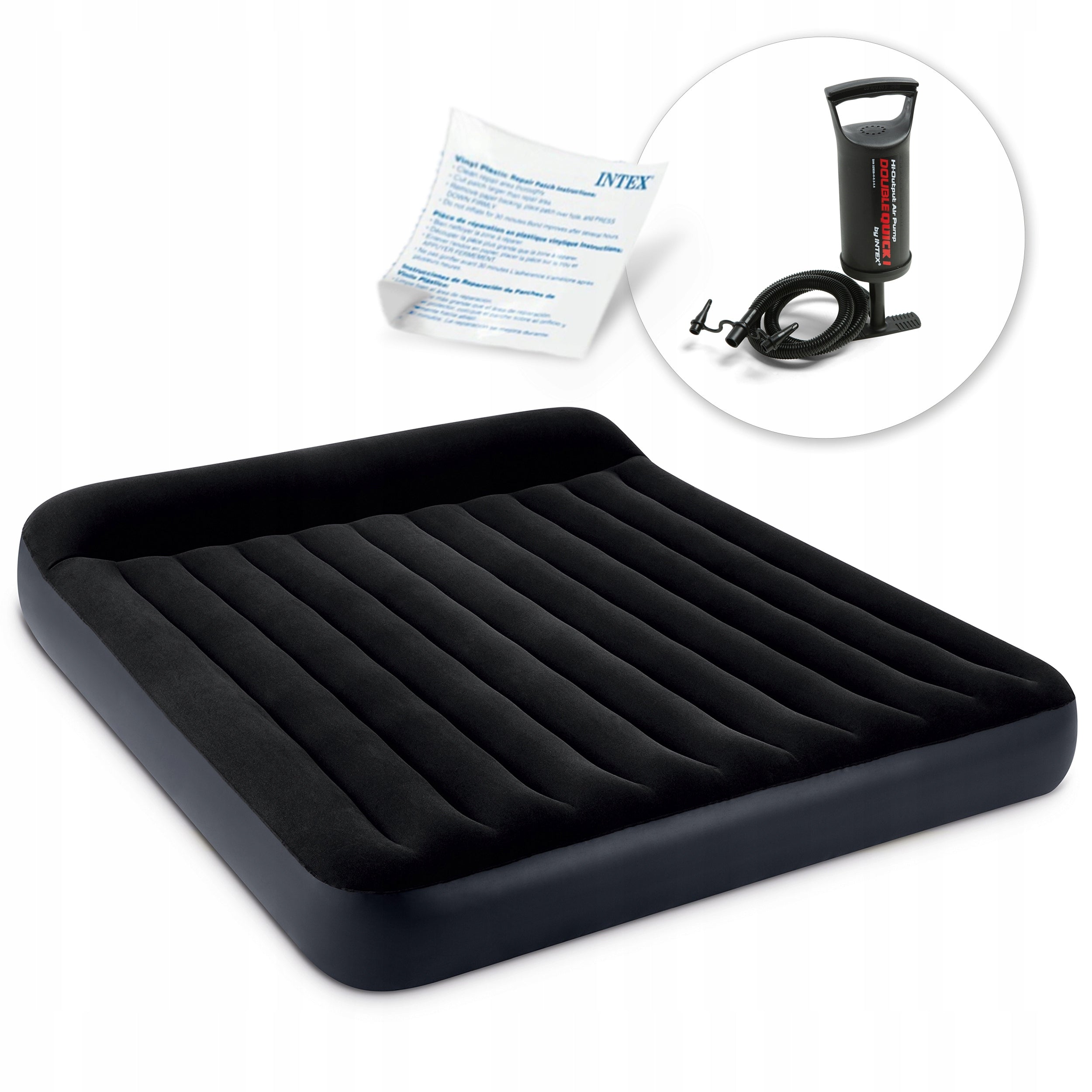 Double mattress extra large Intex 203 x 183 x 25 cm black Manufacturer code 64144-68612