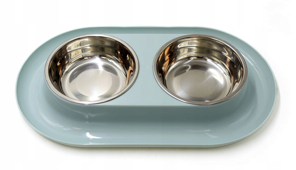 Double metal bowl with stand 0,25l blue EAN (GTIN) 5902487717073