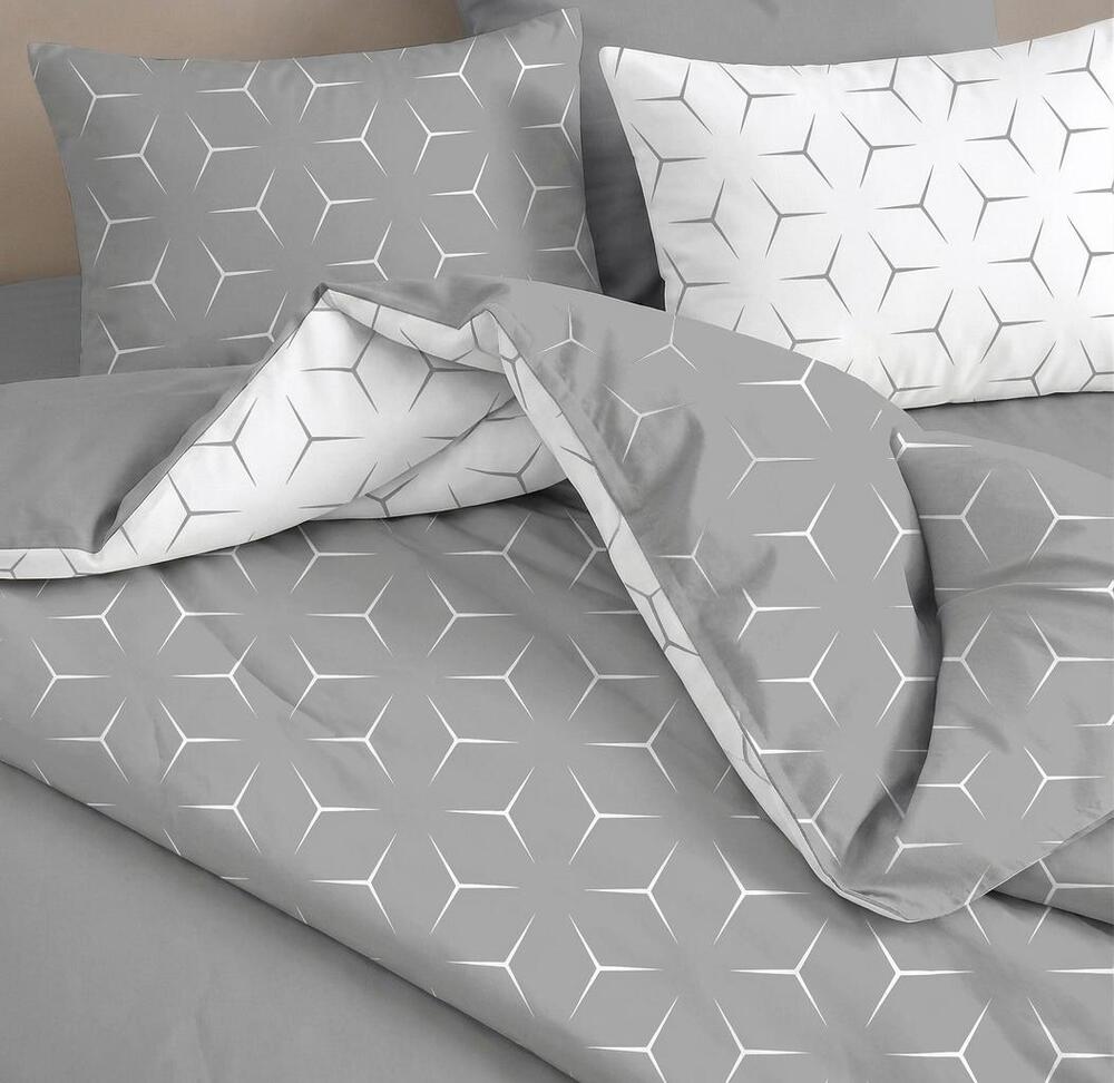 Double-sided bedding 160x200cm 2x70x80cm, 140g/m2,100% cotton pattern: Milano S Brand Posciel-Hurt
