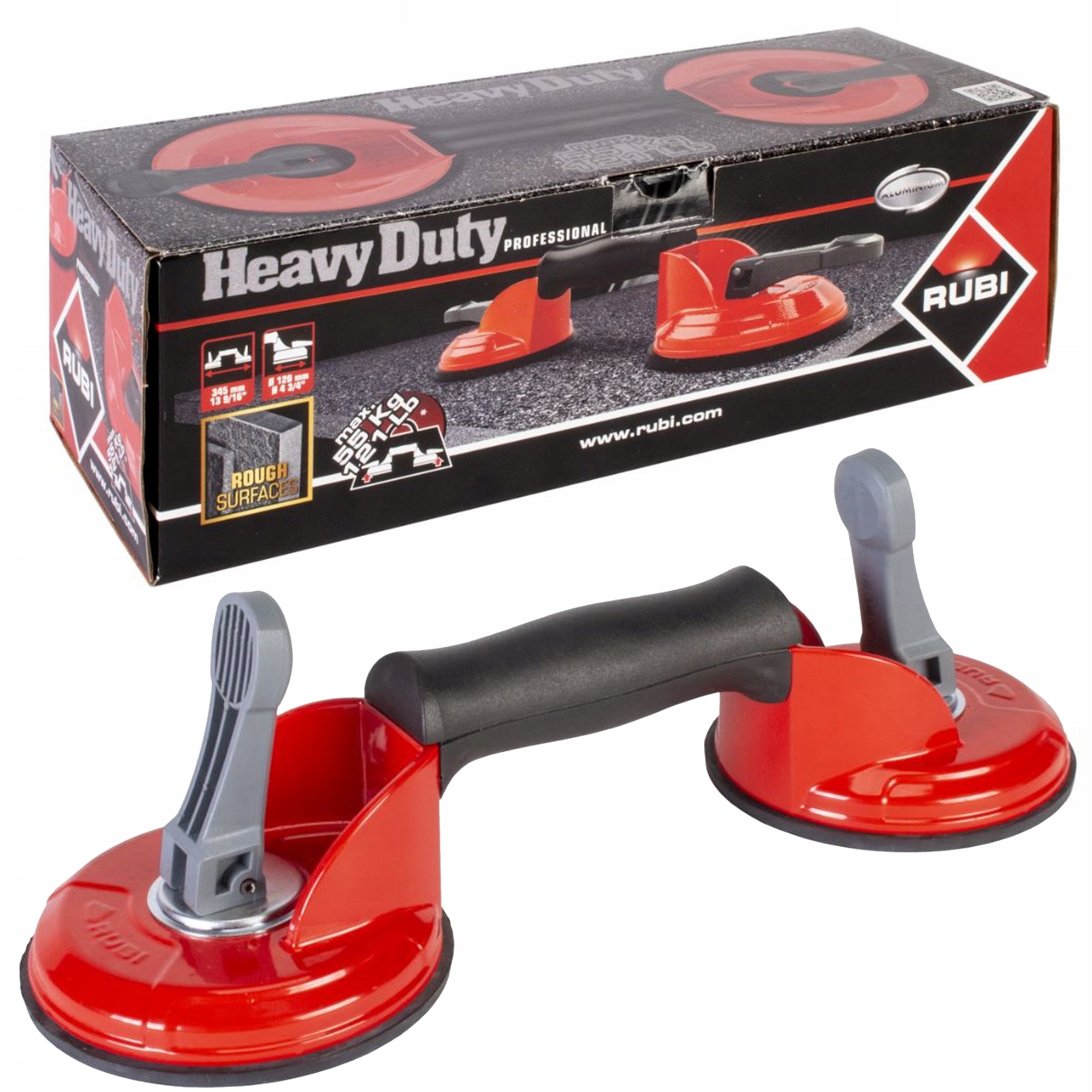 Double suction cup RUBI 66952 FOR ROUGH SURFACES