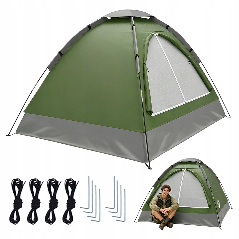 Double tent automatic and beach, camping and festival quick assembly