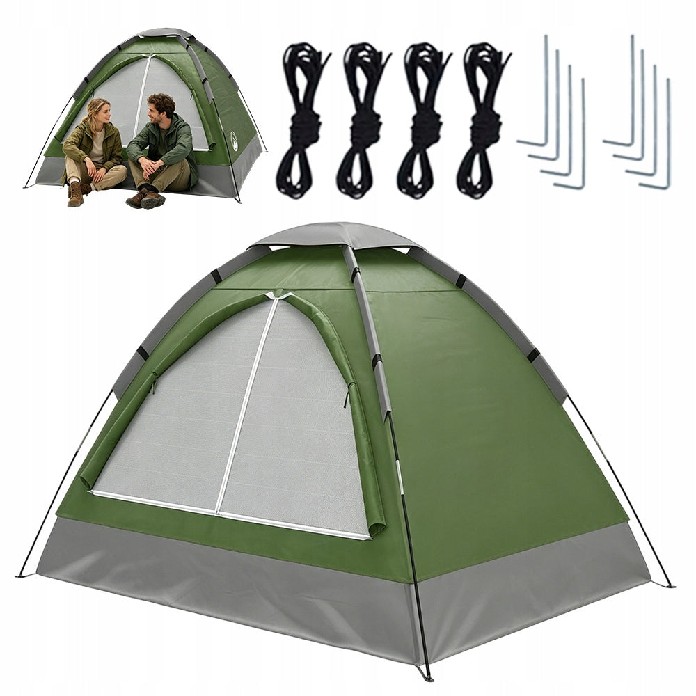 Double tent automatic with mosquito net quick installation to the beach camping