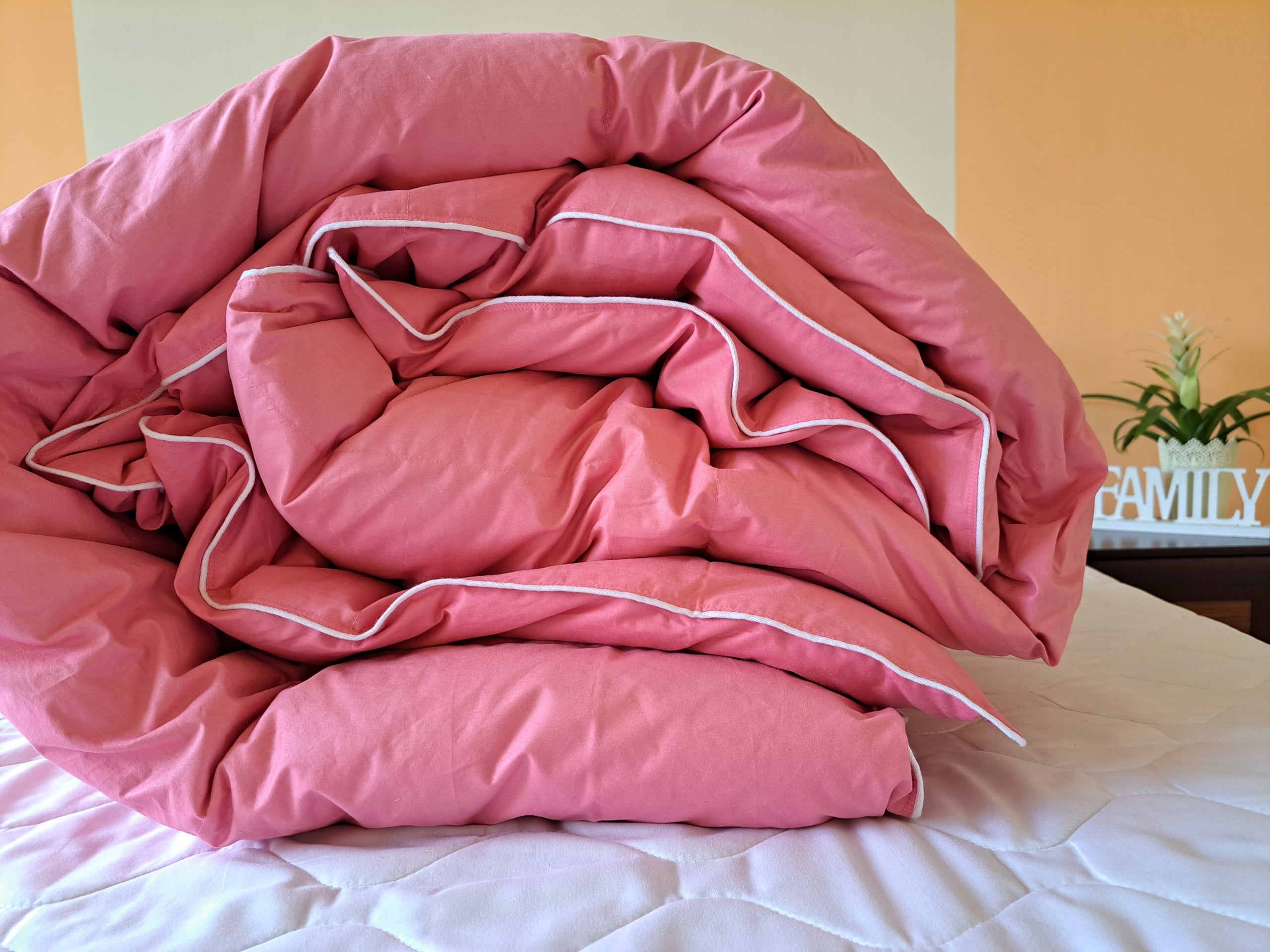 Down quilt 200x220 superSUMMER 700g CREAM or PINK or WHITE Medical device no