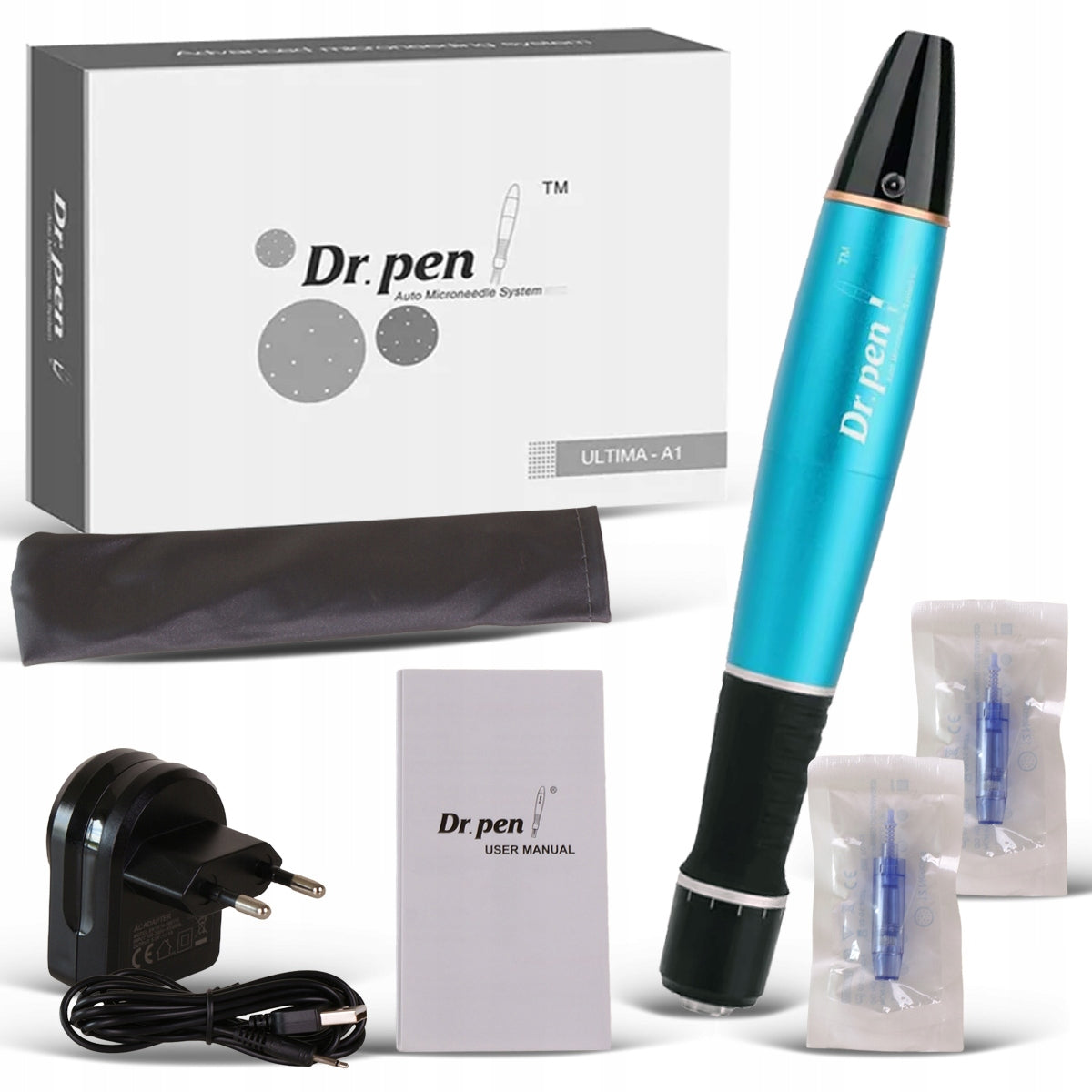 Dr Pen A1-W Dermapen Ultima WIRELESS Device + 10 Cartridges Packaging status original