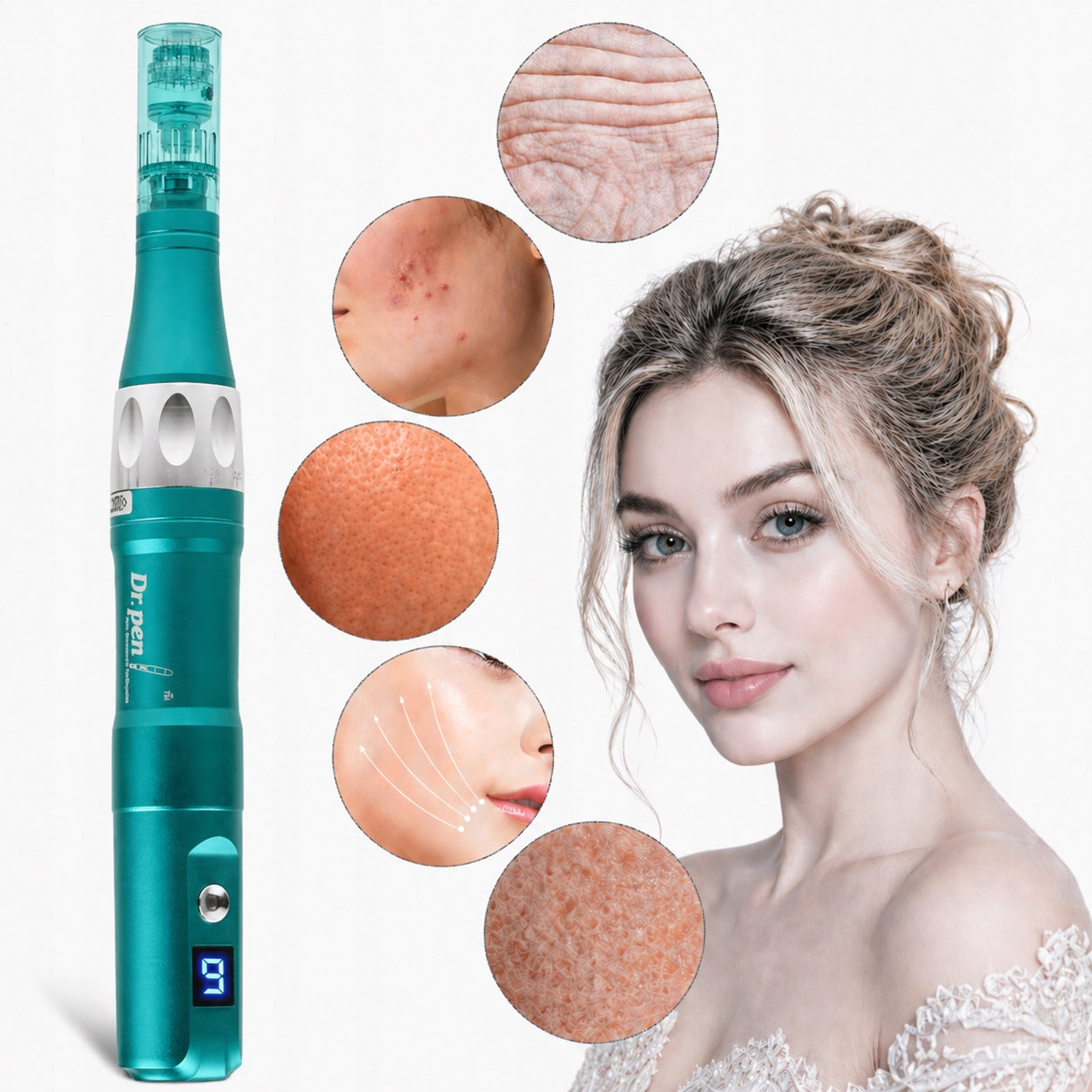 Dr Pen A6S Ultima W Dermapen WIRELESS + 2 cartridges FREEBIE Medical device no