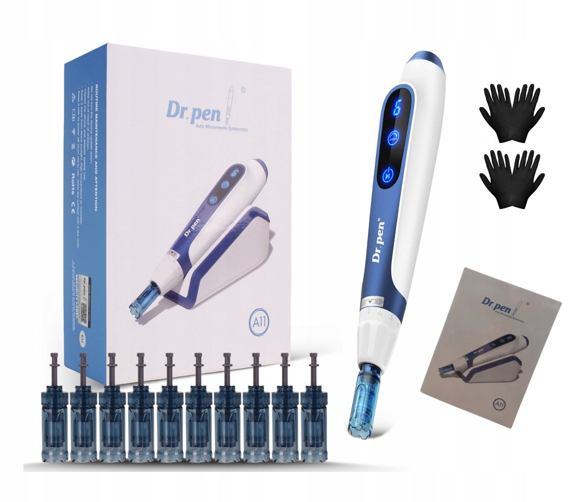 Dr Pen Derma Pen Ulitma A11 + 10x cartridge + 5x ampoules Farmona Hydra Quest Manufacturer code TPA11FH