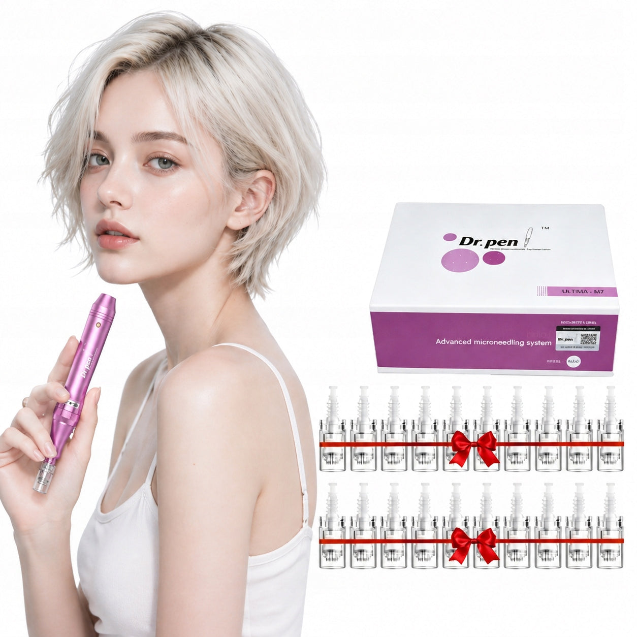 Dr Pen M7 Dermapen Ultima WIRELESS + 12 cartridges FREEBIE