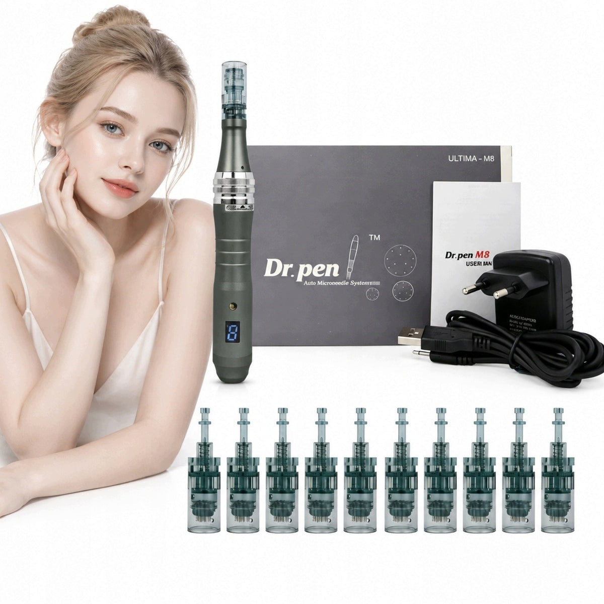 Dr Pen M8-W Dermapen Ultima WIRELESS + 10 cartridges FREEBIE
