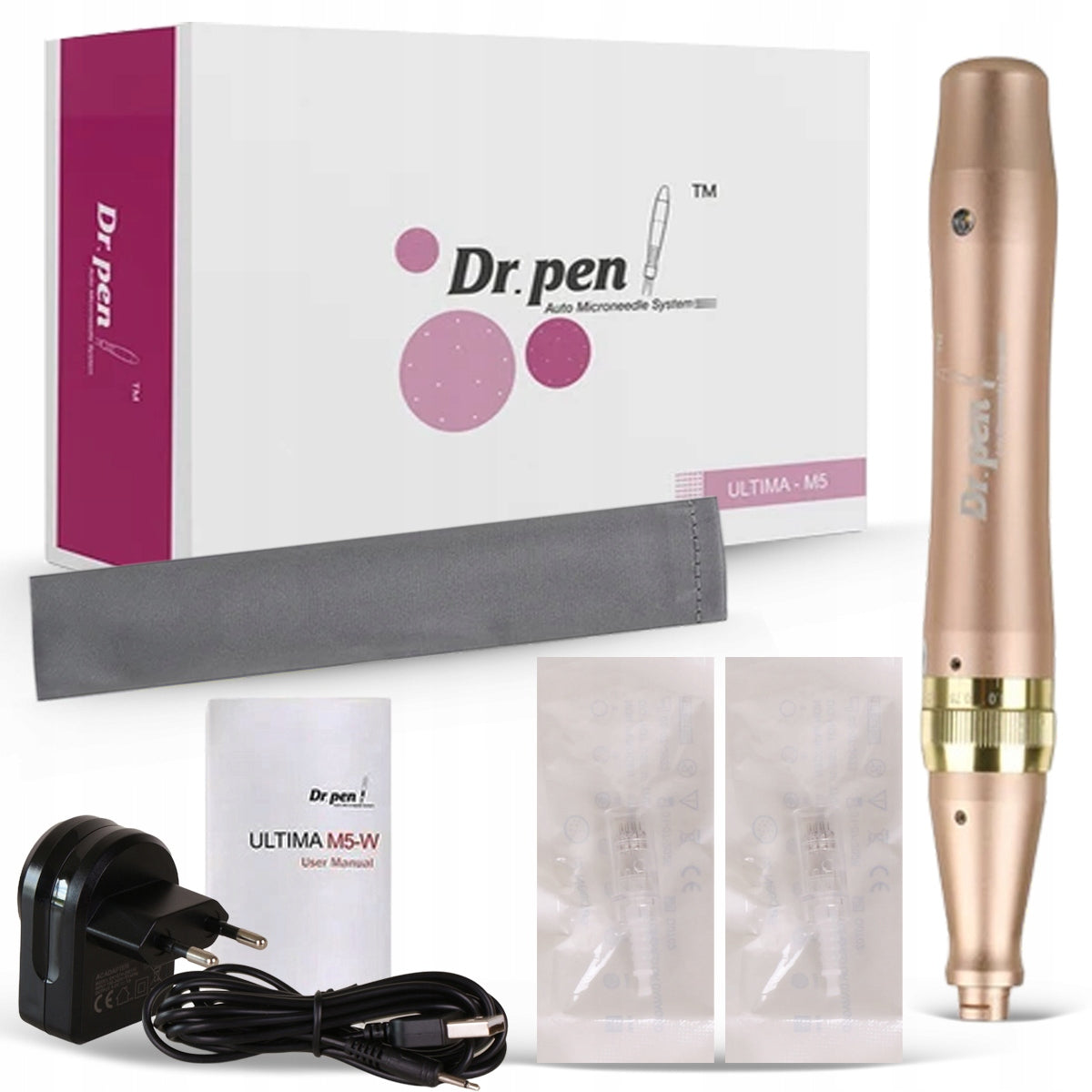 Dr Pen Ultima M5-W + 2 WIRELESS Cartridges, Dermapen for Mesotherapy
