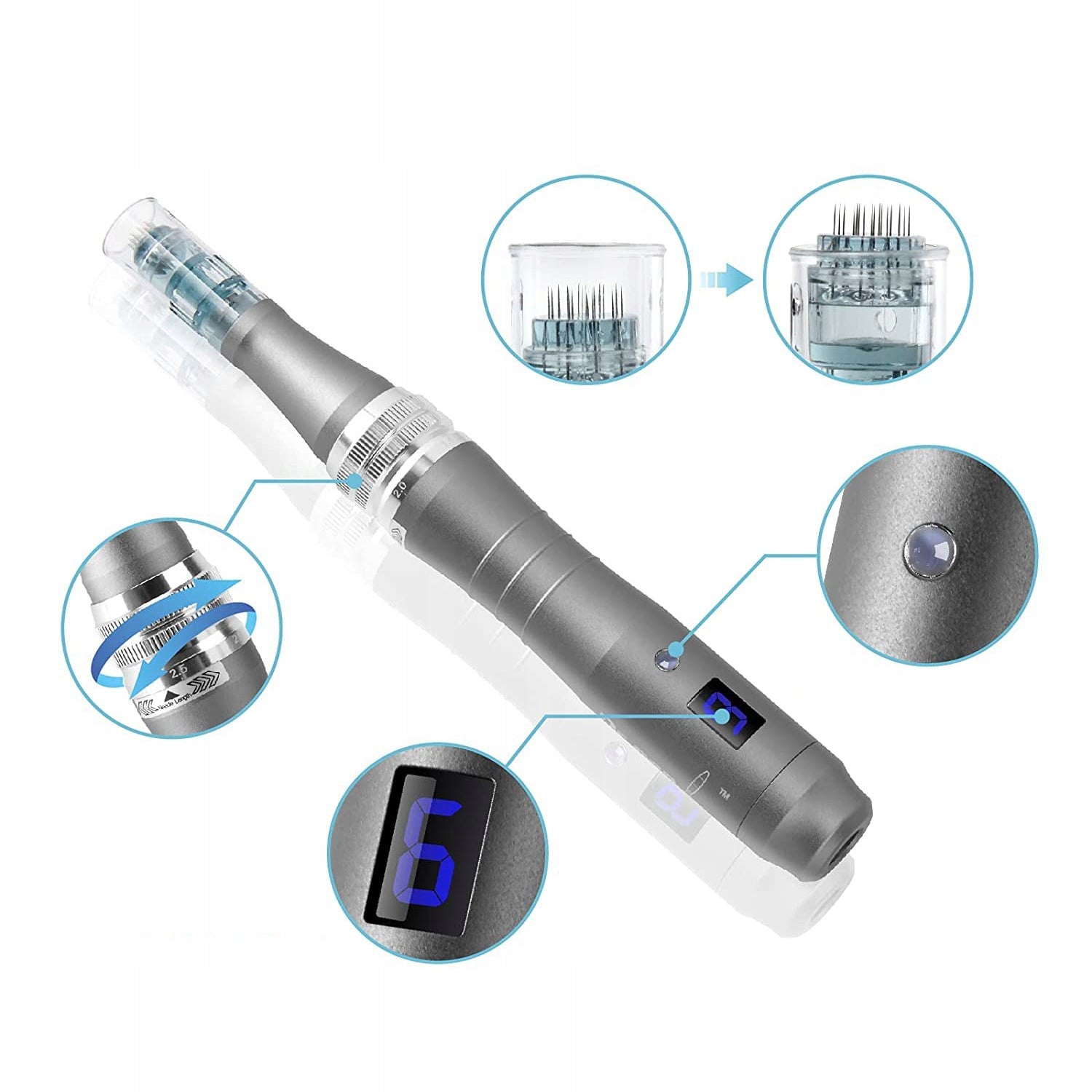 Dr Pen Ultima M8-W + 20 Cartridges WIRELESS Dermapen for Microneedling Packaging status original