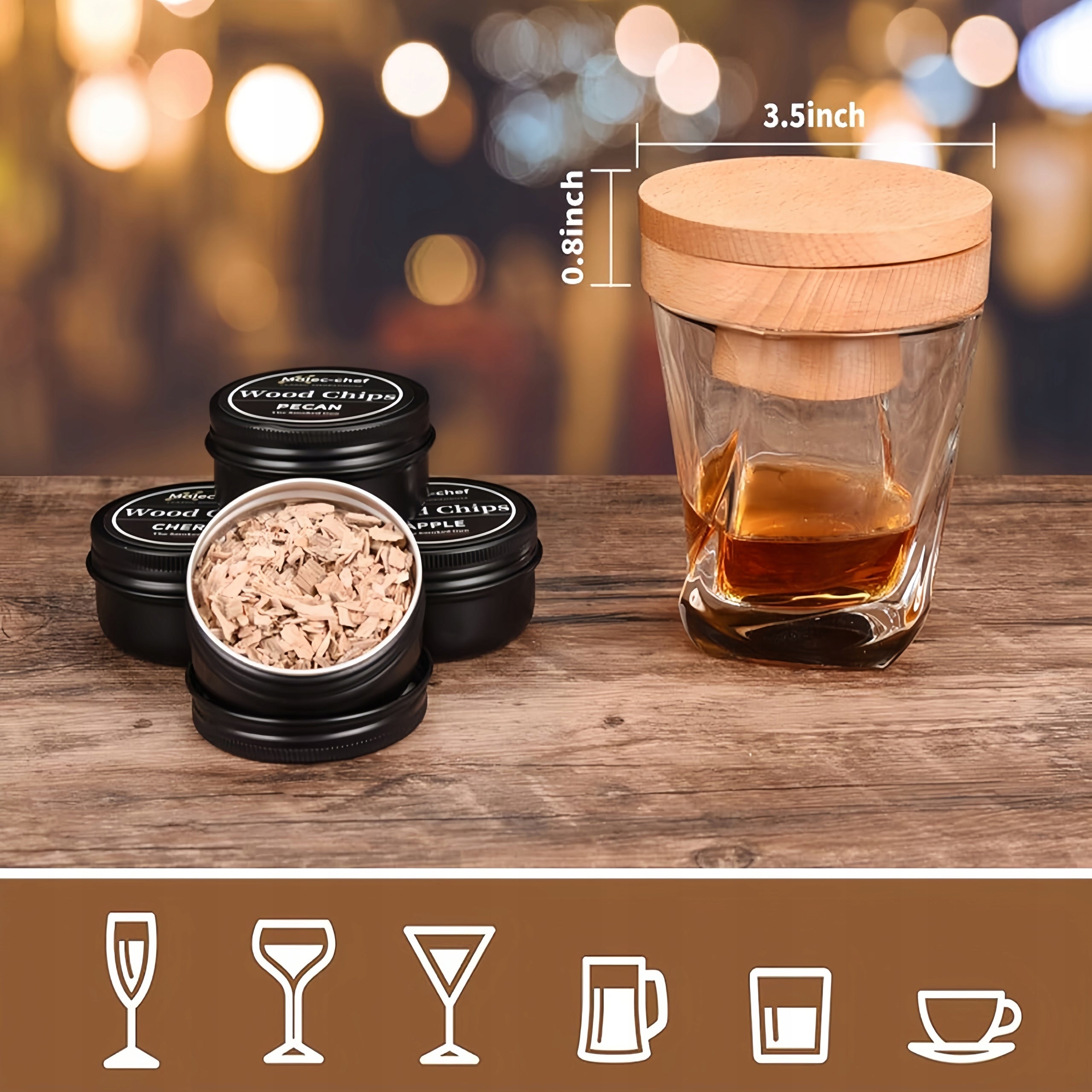 Dragoner Whiskey Smoking Set with Tools, for Drinks, Bartending XXL Manufacturer no brand