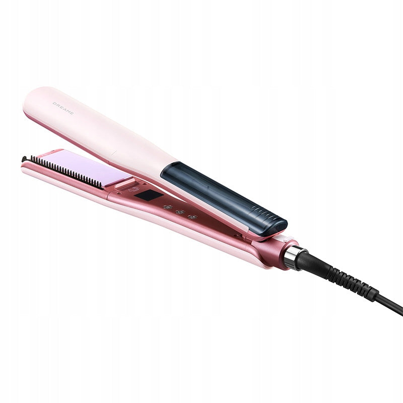 Dreame AuraSteam Wet Dry 2in1 Steam Straightener Moisturizing Pink Packaging status original