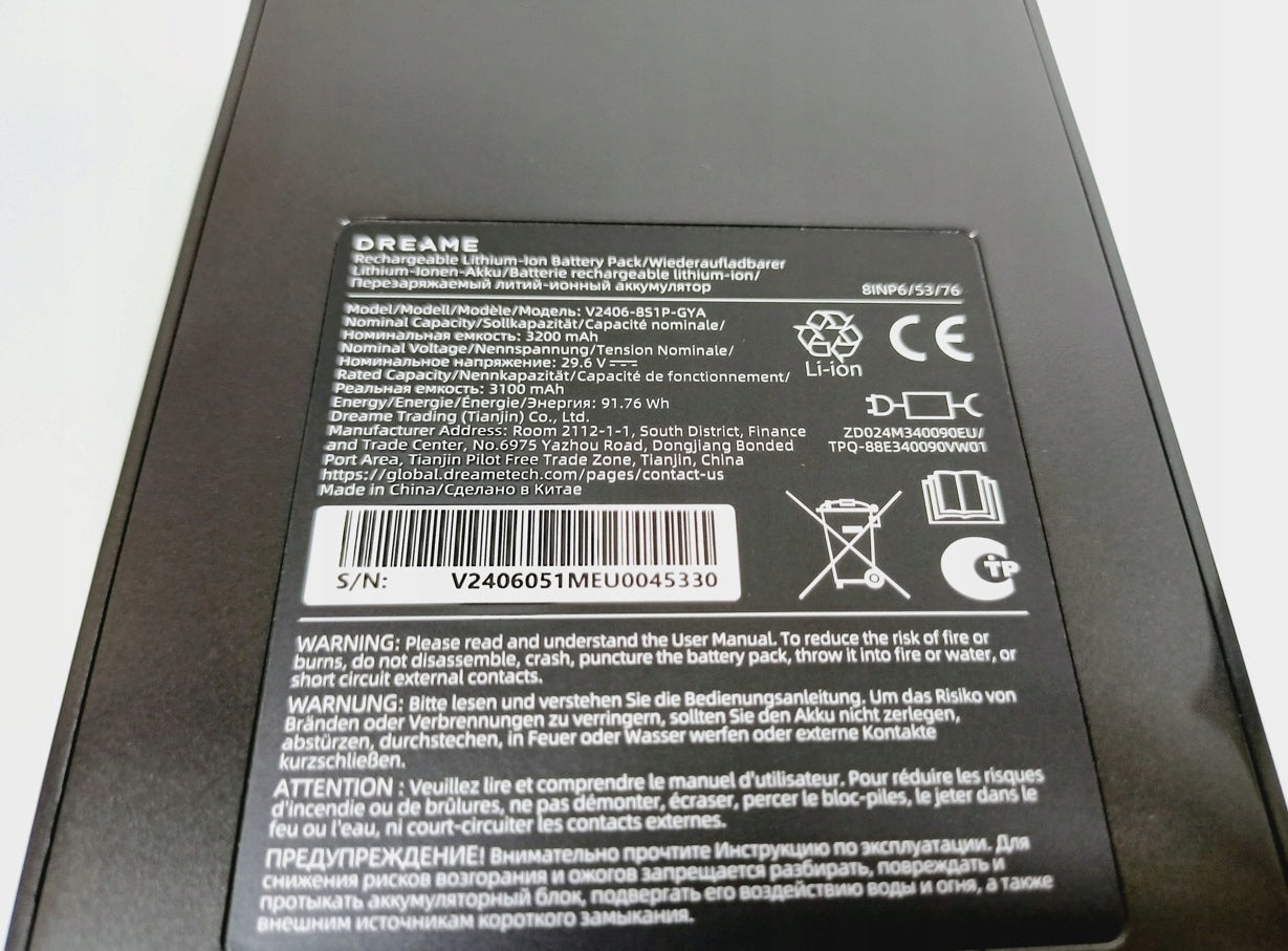 Dreame Z30/ Z40 / Station Z30 battery vacuum cleaner original Manufacturer Dreame