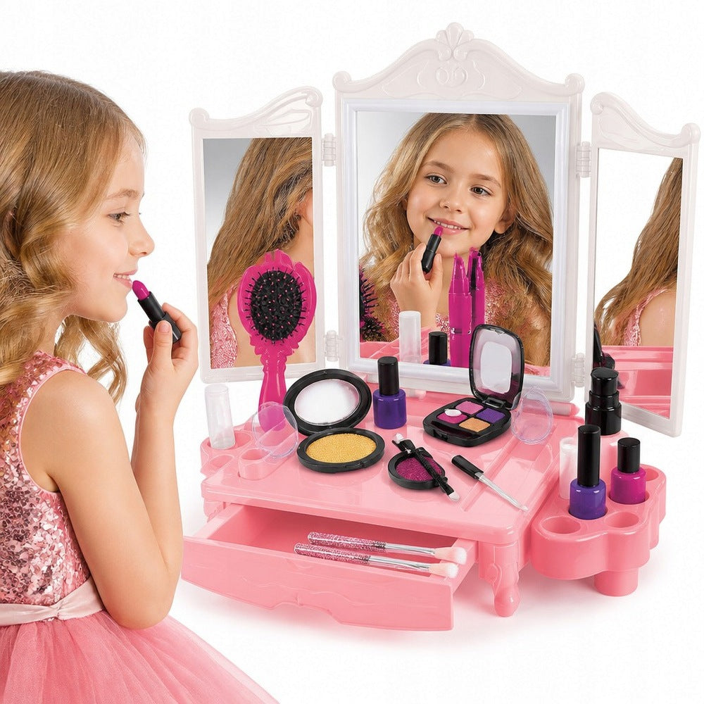 Dressing Table For Girls Mirror Dryer Accessories Beauty Salon Kid's age 3+ years