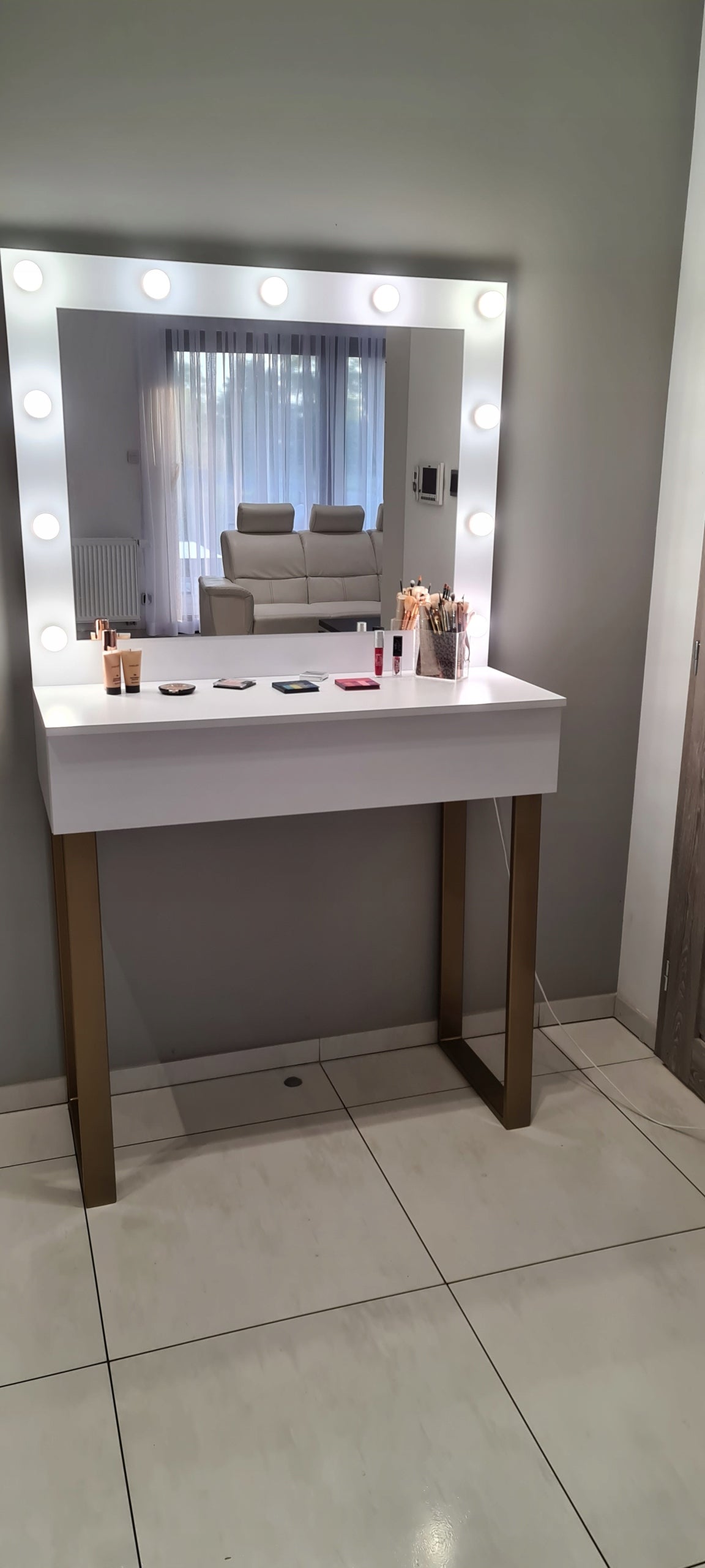 Dressing Table High 98cm Makeup Stand Mirror