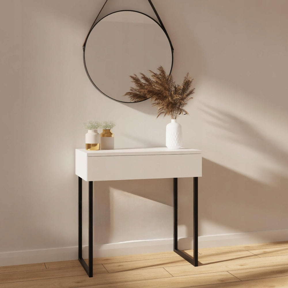 Dressing Table, chest of drawers with legs with bottom handle, white, width 60 cm EAN (GTIN) 5903206929401