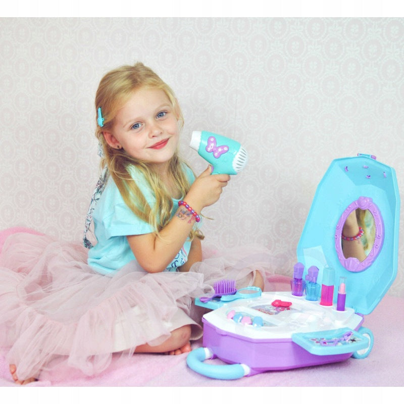 Dressing Table for Girls 2in1 Beauty Salon in Suitcase WOOPIE Packaging status original