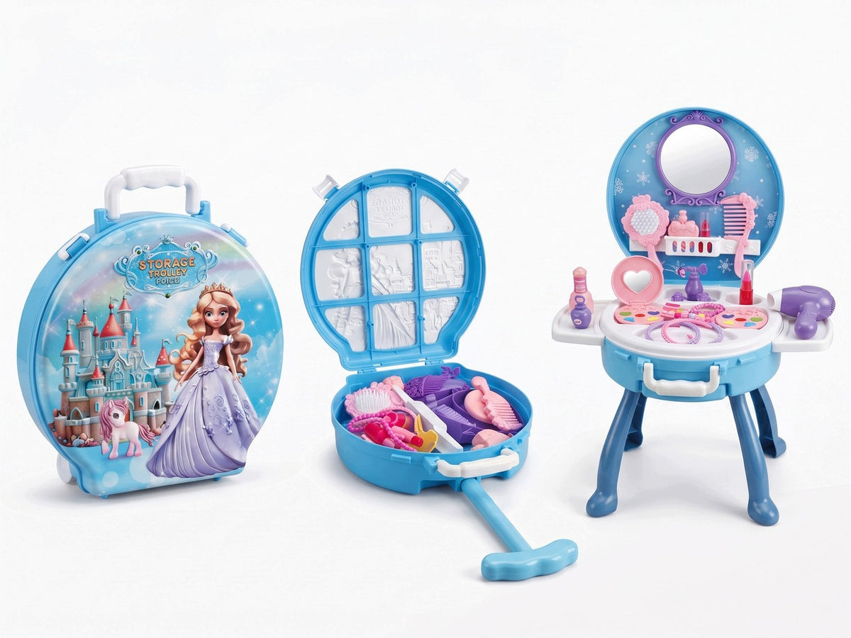 Dressing Table for Girls 4in1 Suitcase on Wheels 40el Beauty Salon Mirror Packaging status original