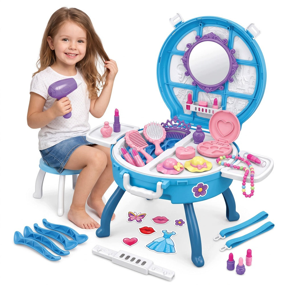 Dressing Table for Girls 4in1 Suitcase on Wheels 40el Beauty Salon Mirror