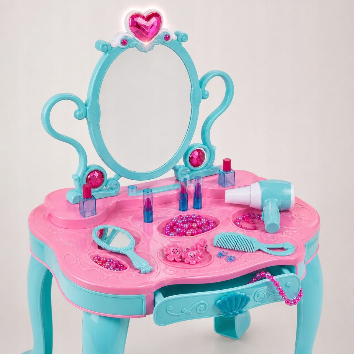 Dressing Table for Girls Mirror LED Dryer Jewelry 3+ Manufacturer code 107256